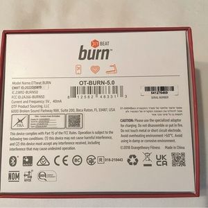 Orange Theory “Burn” heart monitor